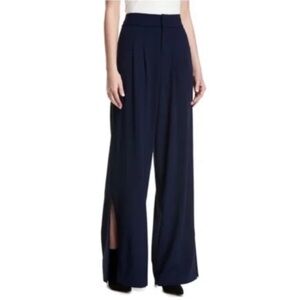 Alice + Olivia Navy Wide Leg Pants